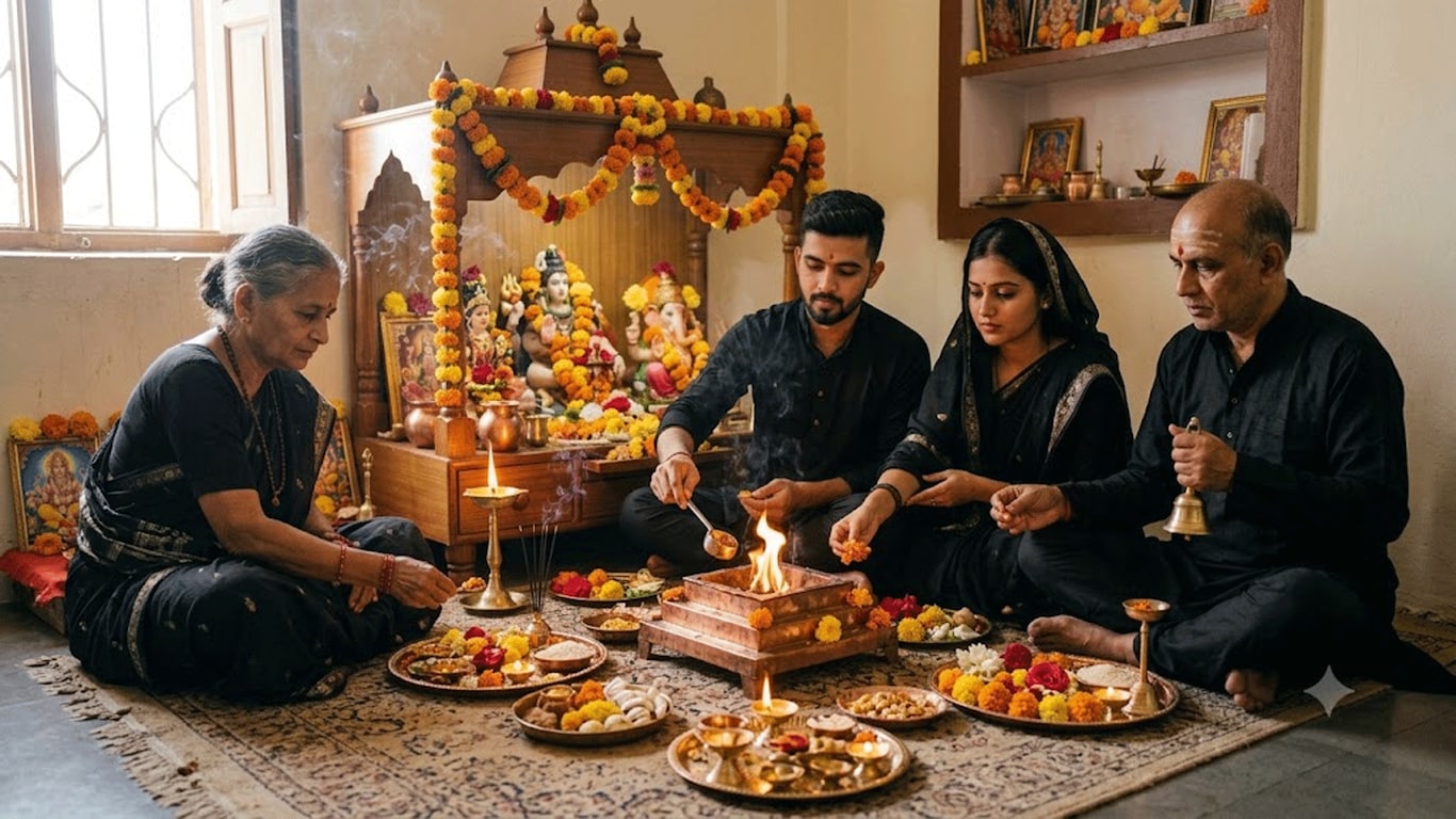 કઈ પૂજામાં પહેરી શકાય કાળા કપડાં