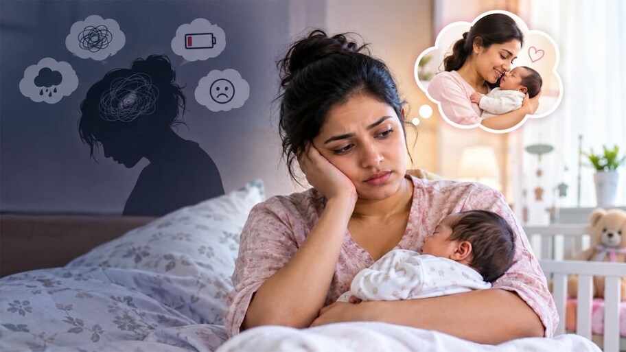 Postpartum Depression: માતૃત્વની ખુશી વચ્ચે છુપાયેલું દુ:ખ એટલે પોસ્ટપાર્ટમ ડિપ્રેશન, નવી માતાઓ આ લક્ષણોને ન કરે ઈગ્નોર