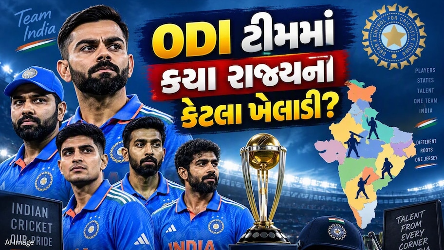 ભારતીય વનડે ટીમમાં કયા રાજ્યના કેટલા ખેલાડી? જાણો કયા રાજ્યના છે સૌથી વધુ 