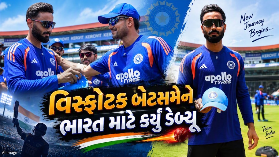 કોણ છે નમન ધીર, જેણે ભારત માટે કર્યું ડેબ્યૂ? 64 બોલમાં 173 રન ફટકાર્યા બાદ ટીમ ઈન્ડિયામાં મળ્યું સ્થાન 