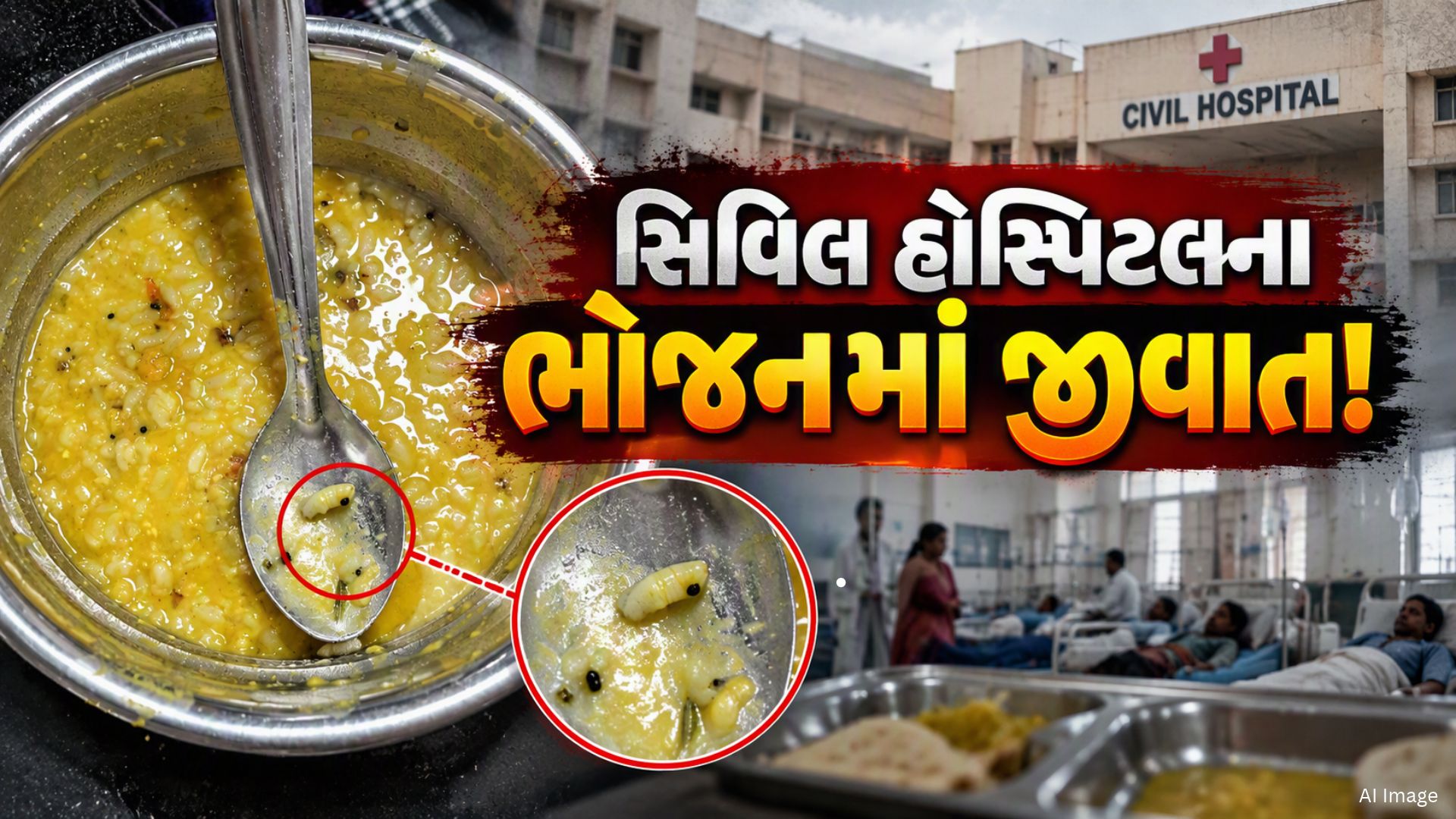 રાજકોટ સિવિલ હોસ્પિટલમાં દર્દીઓના આરોગ્ય સાથે ચેડાં? ભોજનમાં જીવાત મળ્યાનો વીડિયો વાયરલ રાજકોટ સિવિલ હોસ્પિટલમાં દર્દીઓના આરોગ્ય સાથે ચેડાં? ભોજનમાં જીવાત મળ્યાનો વીડિયો વાયરલ