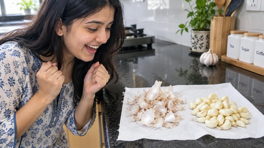 Garlic Peeling Hack: એક-એક કળી ફોલવાની માથાકૂટ નહીં રહે, આ નવી રીતથી એકવારમાં આખું લસણ ફોલાઈ જશે