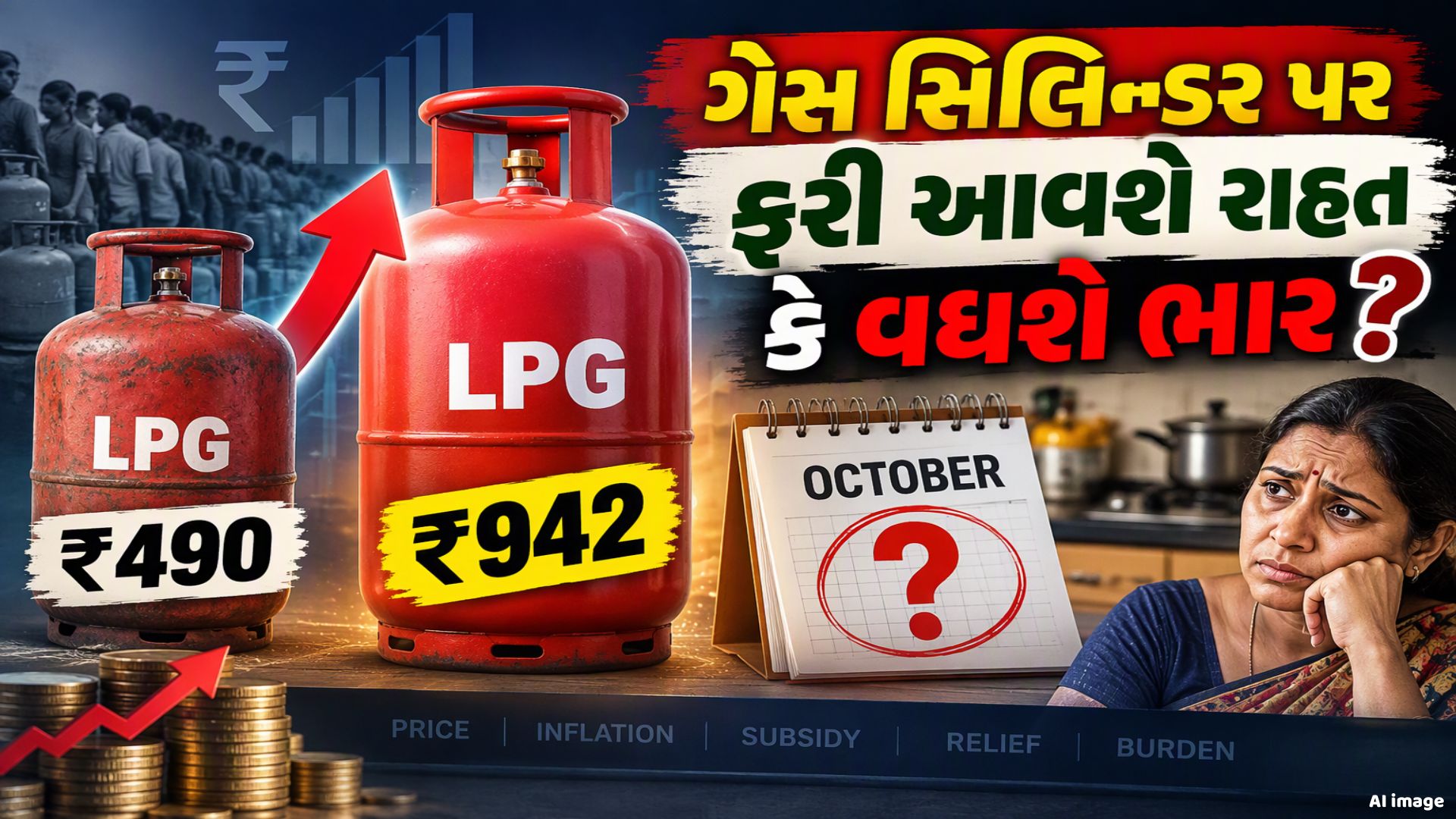 LPG સિલિન્ડર ₹490 થી ₹942 કેવી રીતે પહોંચ્યો, આ વખતે ઓક્ટોબરમાં શું થશે? LPG સિલિન્ડર ₹490 થી ₹942 કેવી રીતે પહોંચ્યો, આ વખતે ઓક્ટોબરમાં શું થશે?