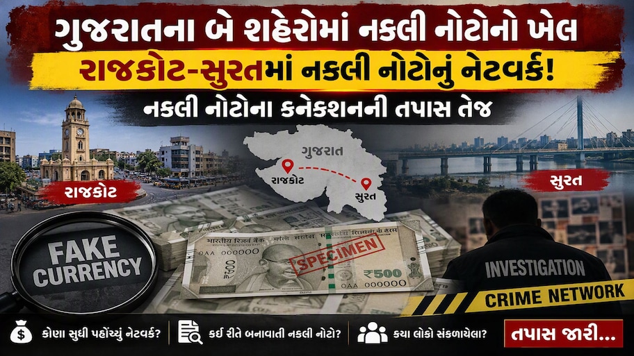 ગુજરાતના અર્થતંત્રને હચમચાવતું ષડયંત્ર : રાજકોટ અને સુરતમાં નકલી નોટોનું મસમોટું નેટવર્ક પર્દાફાશ!