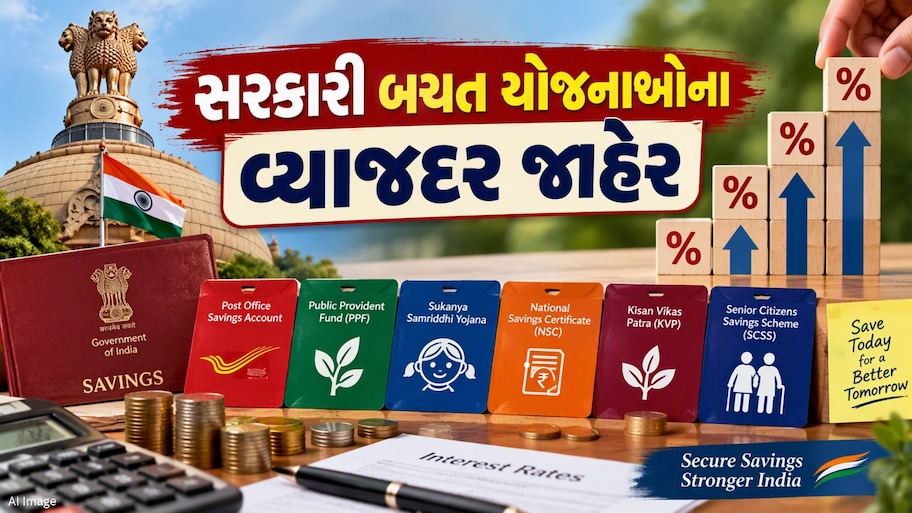 PPF, સુકન્યા અને SCSS માટે વ્યાજદર જાહેર, જાણો કઈ સ્કીમમાં મળશે કેટલું વ્યાજ