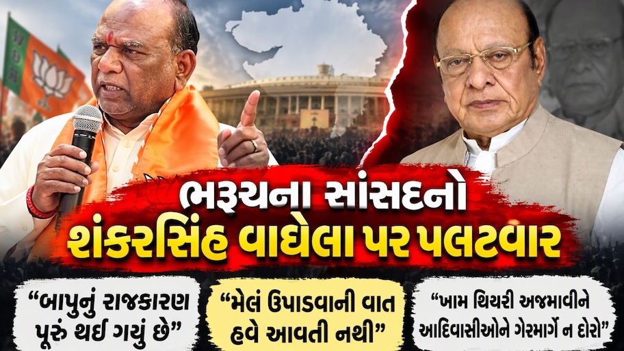 "તમારી સરકાર હતી ત્યારે ભીલપ્રદેશ કેમ ન આપ્યો, શંકરસિંહ રાજકારણમાંથી ફેંકાઈ ગયા છે એટલે આવું બોલે છે"