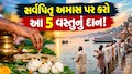 સર્વપિતૃ અમાસ પર આ 5 વસ્તુનું દાન કરવાનું ન ભૂલતા, પિતૃઓના આશીર્વાદથી રાજા-મહારાજા જેવું સુખ ભોગવશો!