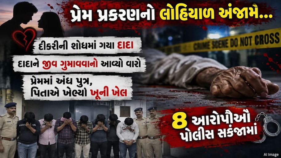 વાંકાનેરમાં પ્રેમ પ્રકરણ બન્યું ઘાતક: દીકરી ભાગી છૂટી ને પિતાના ગુસ્સાએ લીધો નિર્દોષ દાદાનો ભોગ