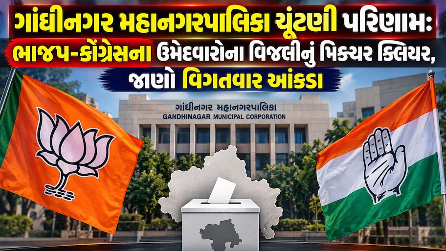 ગાંધીનગર મનપાલિકા ચૂંટણીમાં કઈ બેઠક પર કોણે મારી બાજી? 11 વોર્ડના 44 ઉમેદવારોનું લિસ્ટ તૈયાર, જાણો કયા વોર્ડમાં કઈ પેનલ તૂટી?