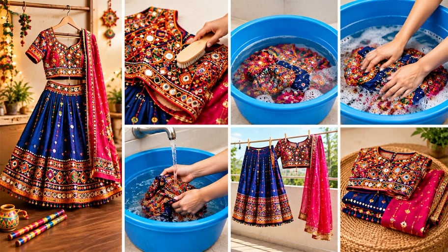 Chaniya Choli Wash Care: મોંઘા ચણીયા ચોલી ઘરે ધોવા ફોલો કરો આ ટીપ્સ, ડ્રાય ક્લીનિંગનો બચશે ખર્ચ