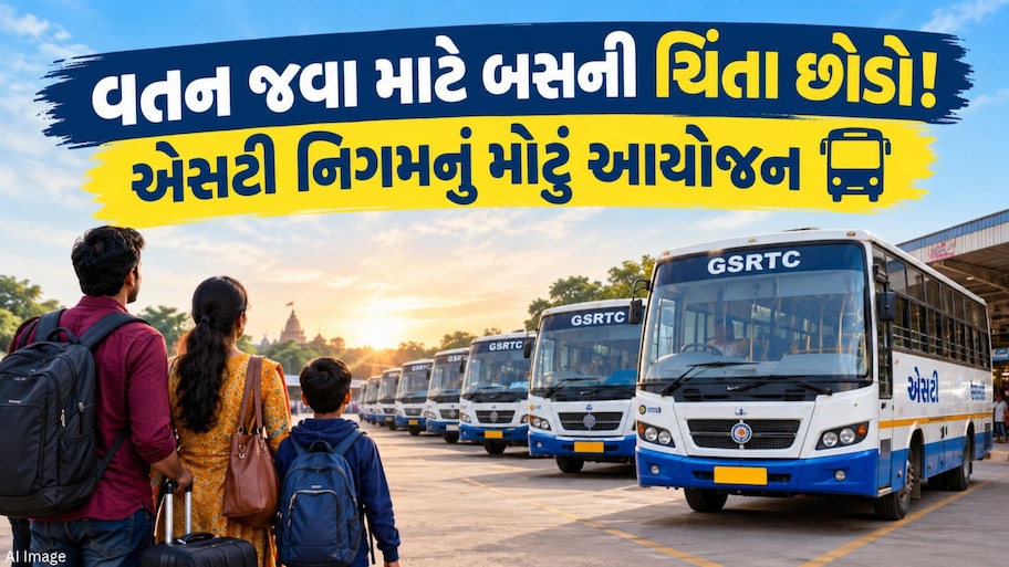 દિવાળીમાં ગામડે જવા GSRTC દોડાવશે આ રૂટ પર વધારાની બસો; તહેવારો પૂર્વે સરકારની મોટી જાહેરાત