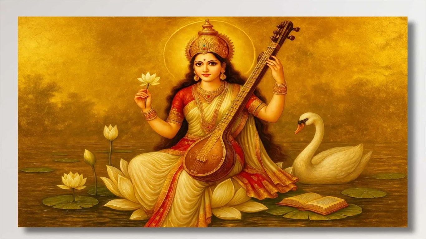 માં સરસ્વતીની તસવીર