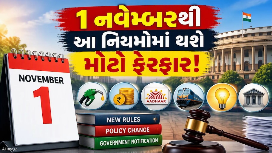 1 નવેમ્બરથી બદલાઈ જશે આ મોટા નિયમો, તમારા ખિસ્સા પર પડશે સીધી અસર!