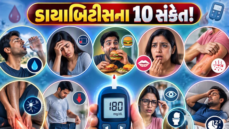 જો શરીર બૂમો પાડી પાડીને આપે આ 10 ચેતવણીરૂપ સંકેત, સમજી જજો ડાયાબિટીસ થવાની છે તૈયારી!