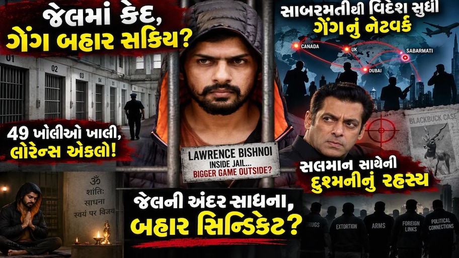 લોરેન્સ બિશ્નોઈની કાળી કહાની! સાબરમતીમાં આસપાસની 49 કોટડીઓ છે ખાલી, આ રીતે બન્યો અંડરવર્લ્ડનો ડોન