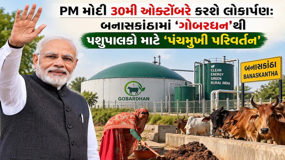 દૂધ બાદ હવે ગુજરાતમાં છાણથી હરિત ક્રાંતિ: બનાસ ડેરીનું બાયો-CNG મોડેલ બન્યું આત્મનિર્ભર ભારતનું પ્રતિક