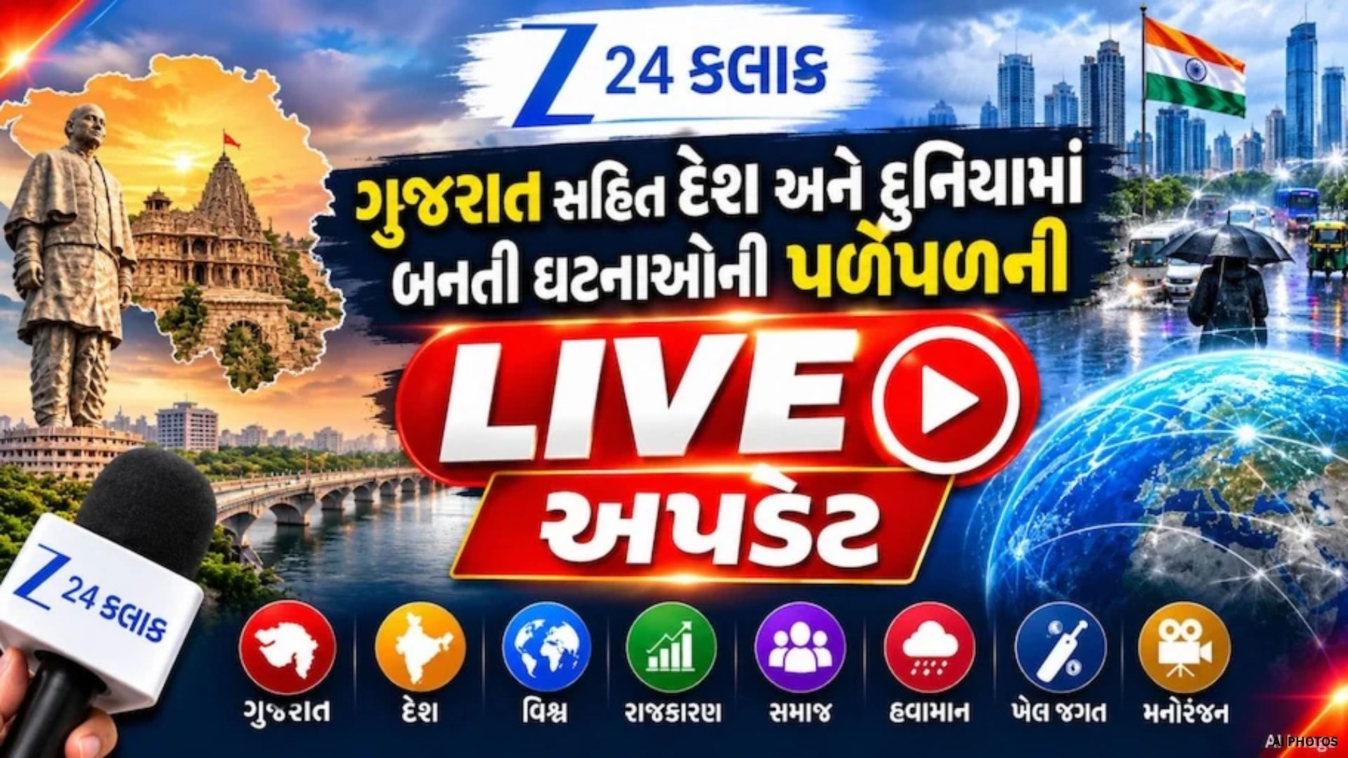 Gujarat News Live: PM મોદી ભીલડી ખાતે પહોચ્યા, કચ્છના જહાજ પર ઓમાન નજીક ભીષણ હુમલો, સોના-ચાંદીના ભાવમાં મોટો કડાકો Gujarat News Live: PM મોદી ભીલડી ખાતે પહોચ્યા, કચ્છના જહાજ પર ઓમાન નજીક ભીષણ હુમલો, સોના-ચાંદીના ભાવમાં મોટો કડાકો