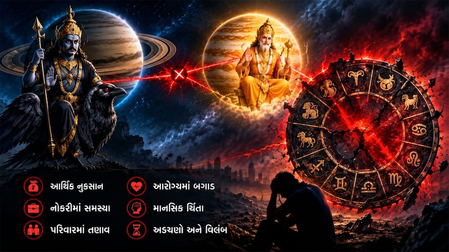 Shadashtak Yog 2026: 31 ઓક્ટોબરથી આ રાશિઓના દુ:ખના દિવસો થશે શરુ, ગુરુ-શનિની ખતરનાક યુતિ કરશે પરેશાન